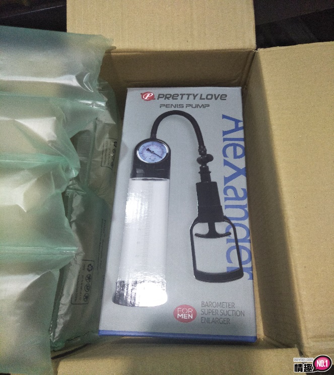 PrettyLove附压力錶手动真空吸引阴茎助勃器-这吸力确实非同小可;插图1