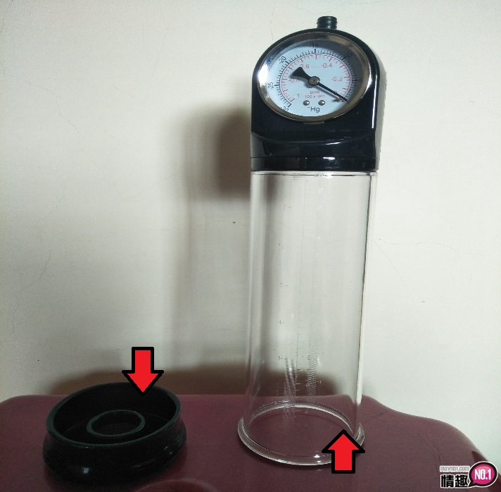 PrettyLove附压力錶手动真空吸引阴茎助勃器-这吸力确实非同小可;插图4