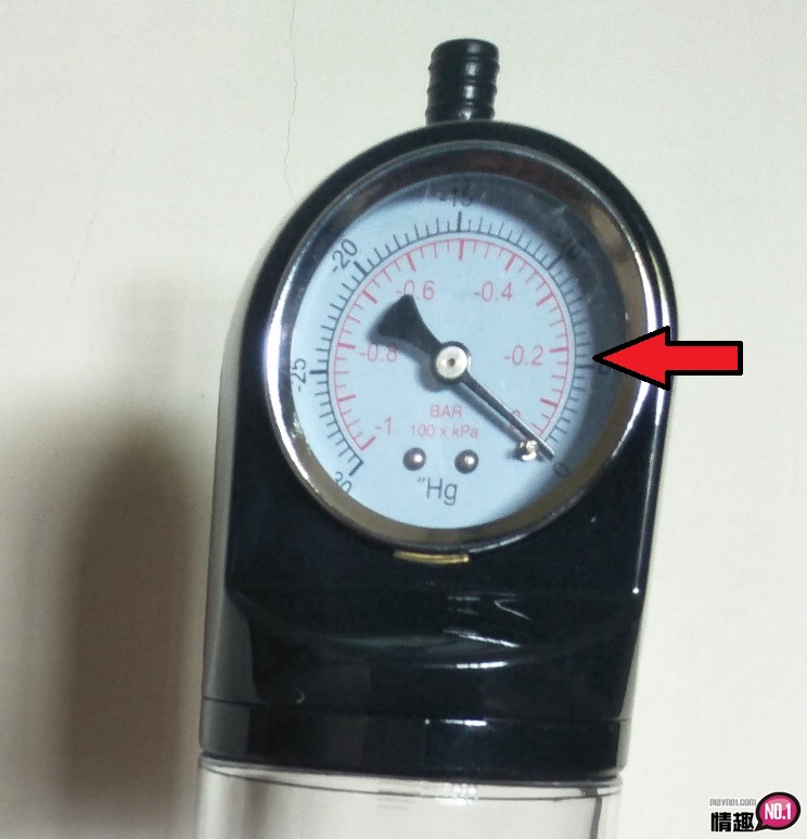 PrettyLove附压力錶手动真空吸引阴茎助勃器-这吸力确实非同小可;;插图9