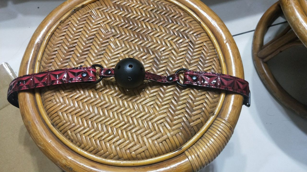 超美超羞耻的圆形口球插图2