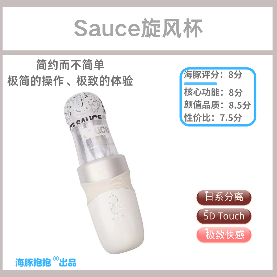 情趣玩具测评：【Sauce非理性】旋风杯，海豚评分：8分插图1